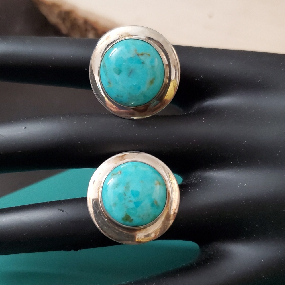 Sterling Silver 925 Turquoise Earrings